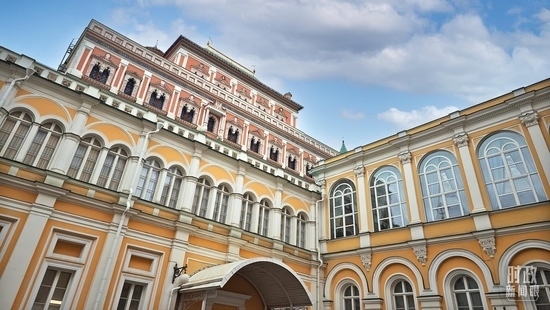  △當(dāng)?shù)貢r間3月21日，莫斯科，克里姆林宮。（總臺央廣記者潘毅拍攝）