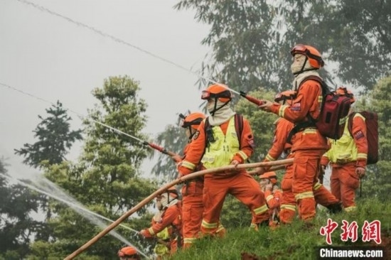 演練現(xiàn)場。瀘州消防供圖