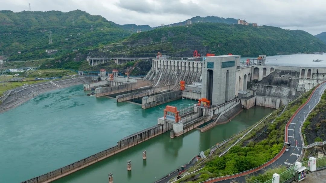 航拍向家壩升船機。受訪者供圖