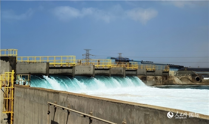 圖為取排水工程項目一景。人民網(wǎng)記者管克江攝