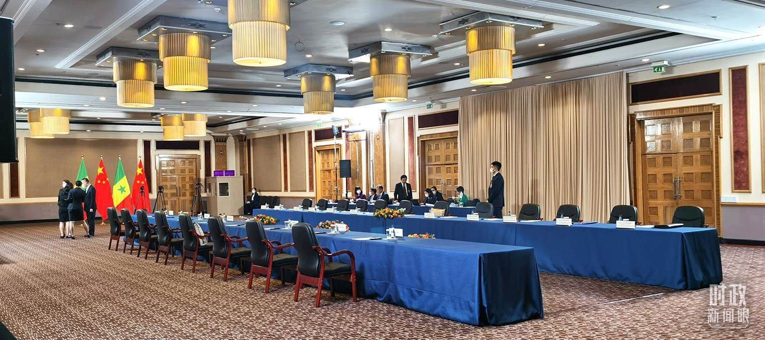 △23日下午，4場(chǎng)會(huì)見(jiàn)在這里舉行。（總臺(tái)央視記者郭鴻拍攝）