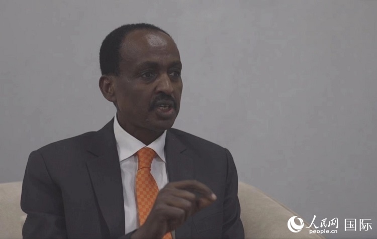 特肖梅·托加接受人民網(wǎng)專訪。人民網(wǎng)記者 劉寧攝