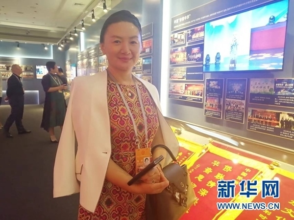 英國(guó)川商聯(lián)合總會(huì)會(huì)長(zhǎng)宋汶栗。新華網(wǎng)記者 侯強(qiáng) 攝