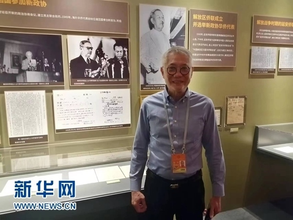 印尼廣東社團(tuán)聯(lián)合總會(huì)總主席張錦泉。新華網(wǎng)記者 侯強(qiáng) 攝