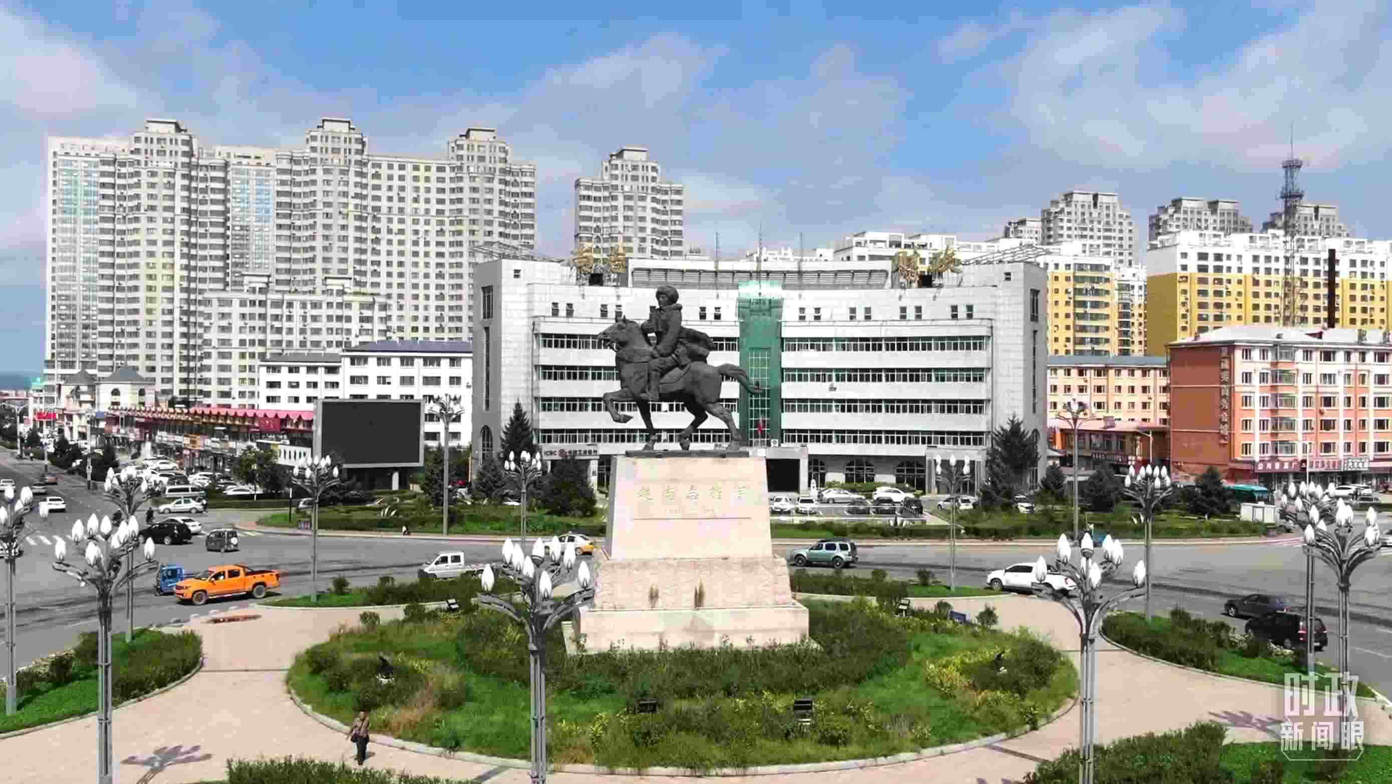 △哈爾濱市尚志市航拍。（總臺(tái)央視記者張耿生拍攝）