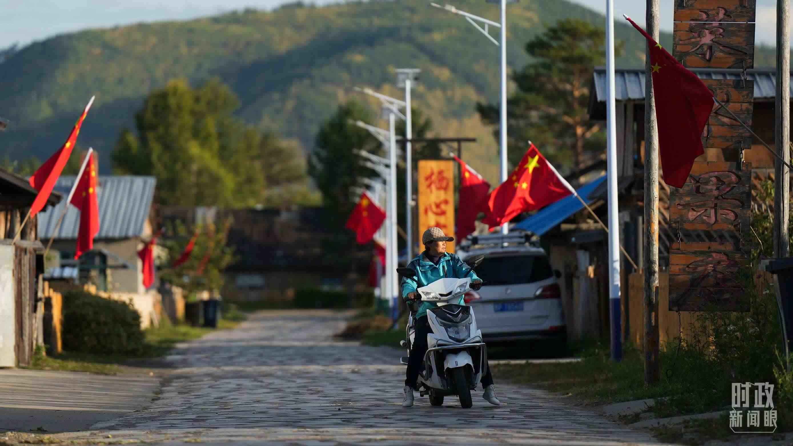 △北極村里民宿眾多。（總臺(tái)國(guó)廣記者李晉拍攝）