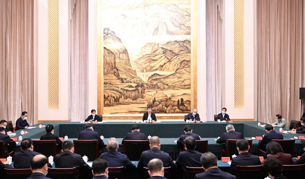  2023年5月17日上午，習(xí)近平在西安聽(tīng)取陜西省委和省政府工作匯報(bào)并發(fā)表重要講話。