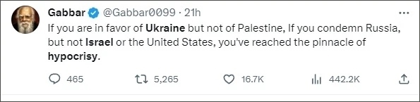 巴以爆發(fā)新沖突后，他再指西方“雙標”