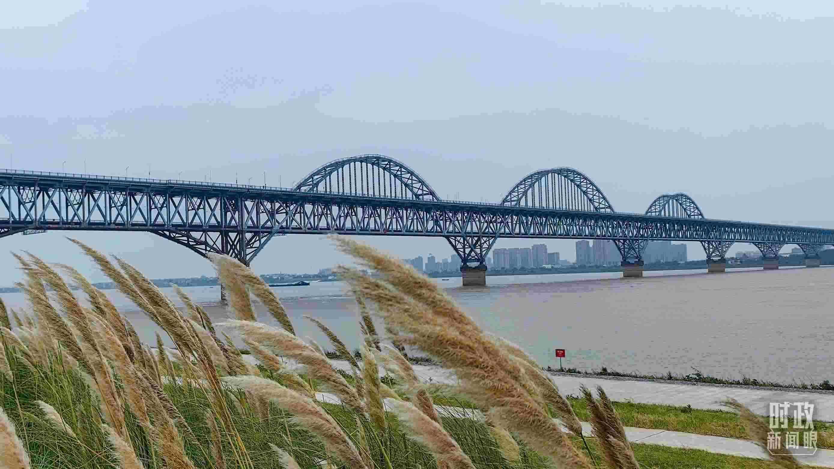 △長江國家文化公園九江城區(qū)段。（總臺(tái)央視記者段德文拍攝）