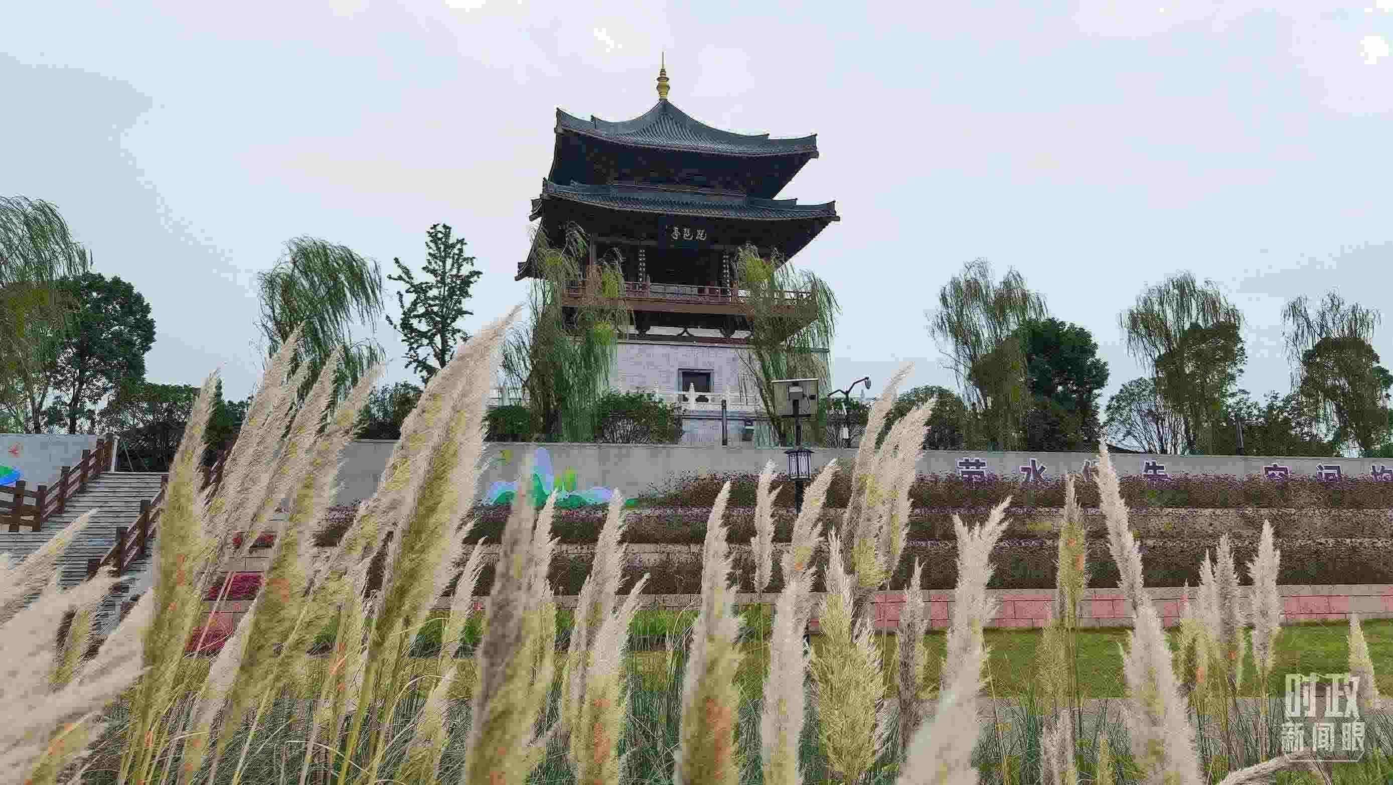 △長江國家文化公園九江城區(qū)段。（總臺(tái)央視記者程鋮拍攝）