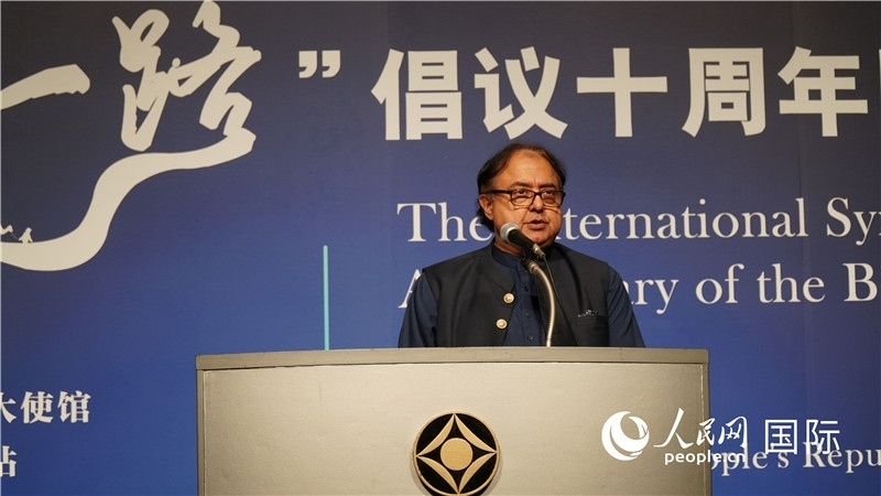 巴基斯坦駐日大使塔拉爾發(fā)言。人民網(wǎng) 蔣曉辰攝