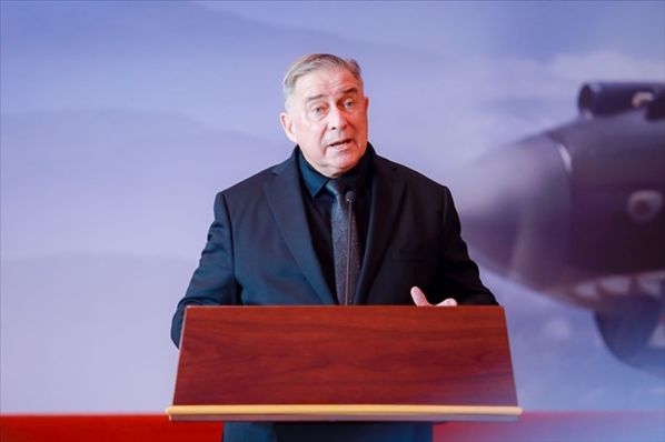 2023年10月30日，美中航空遺產(chǎn)基金會(huì)主席杰弗里·格林在中國(guó)人民抗日戰(zhàn)爭(zhēng)紀(jì)念館的活動(dòng)中發(fā)表講話。中國(guó)人民對(duì)外友好協(xié)會(huì)供圖