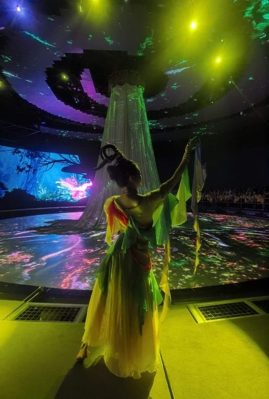 《天釀》演出場景。本報記者常雯宜攝