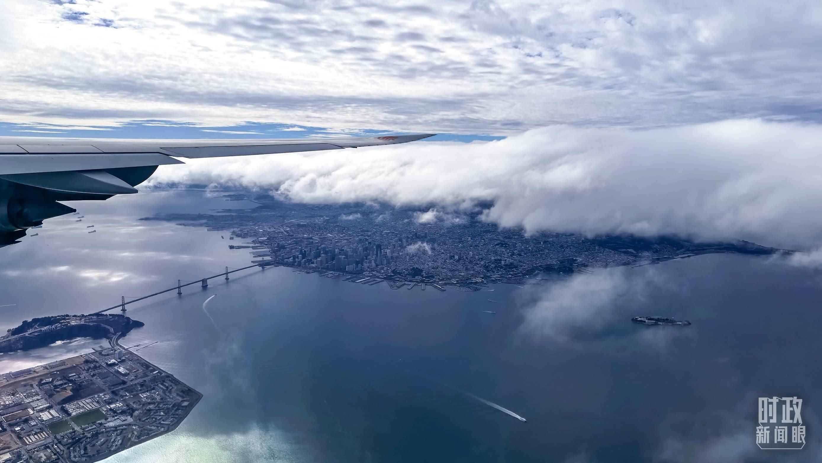 △俯瞰舊金山。（總臺(tái)央視記者馬亞陽拍攝）