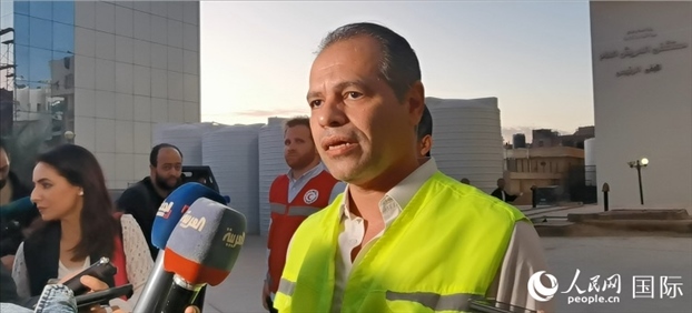 埃及衛(wèi)生部官員艾哈邁德·馬赫迪在接受記者采訪。人民網記者 沈小曉攝