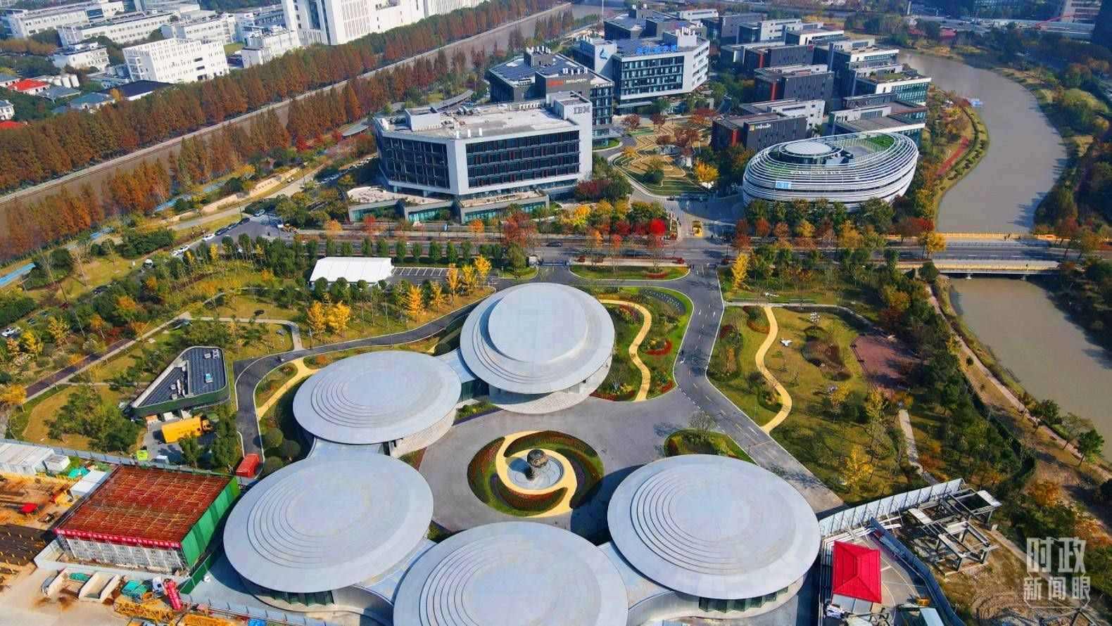 △張江科學(xué)城未來(lái)公園。（總臺(tái)央視記者范凱拍攝）