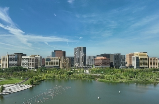 雄安新區(qū)容東片區(qū)。人民網(wǎng)記者 李兆民攝