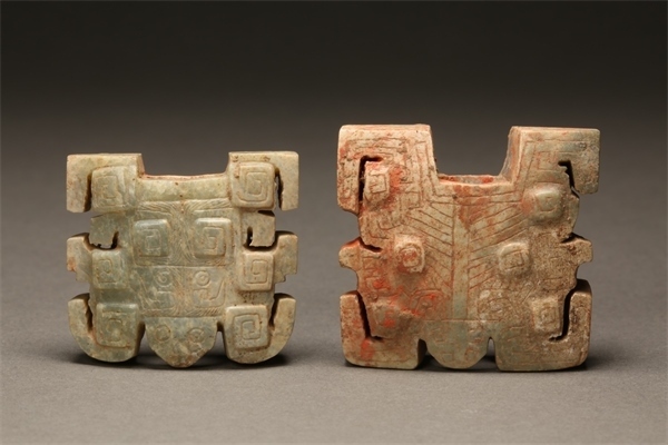 獸面形玉飾件。國家文物局供圖