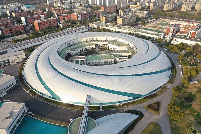 2019年3月12日，航拍上海光源項(xiàng)目。