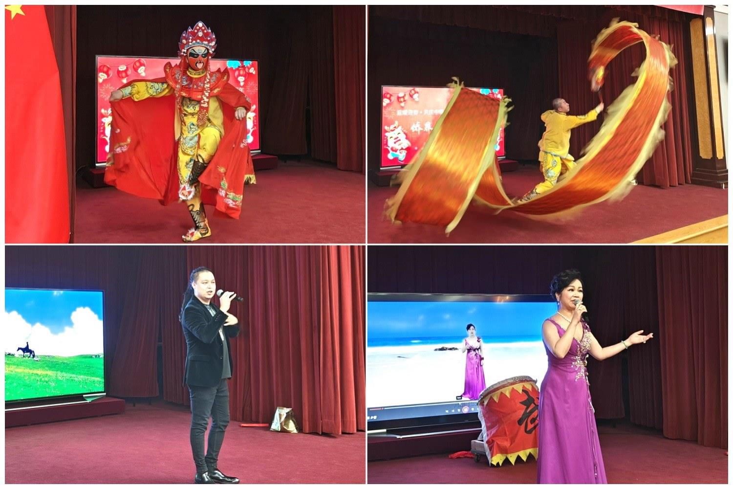 當(dāng)?shù)貎S界知名演員獻(xiàn)上精彩演出。主辦方供圖