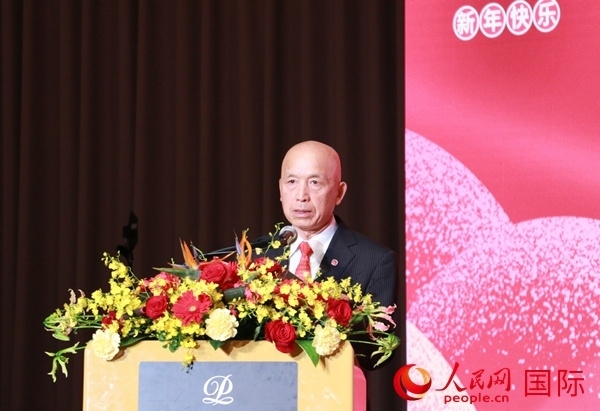 全華聯(lián)理事長賀乃和致辭。人民網(wǎng) 許可攝