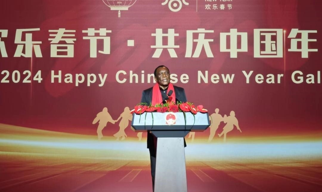 南非駐華大使謝勝文閣下致辭。中國駐南非大使館供圖