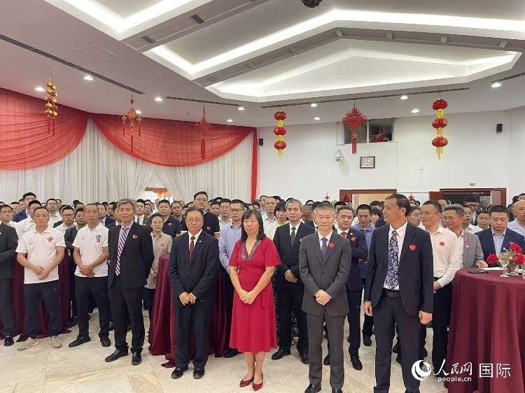 駐尼日利亞使館春節(jié)招待會現(xiàn)場。人民網(wǎng)記者 姜宣攝