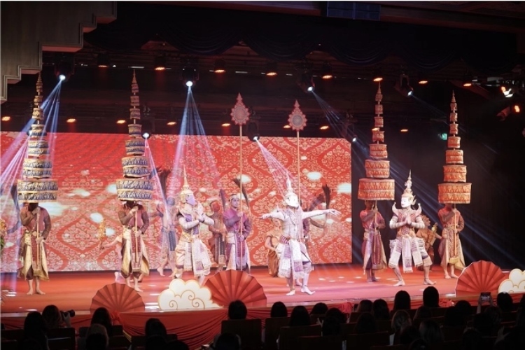 圖為2024“歡樂春節(jié)”中泰互致新春賀辭活動現(xiàn)場。 中國駐泰國大使館文化處供圖
