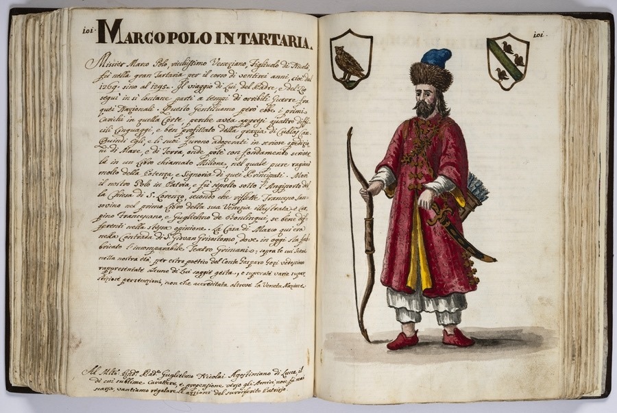 “馬可·波羅的世界”展覽的部分展品。威尼斯市立博物館基金會供圖
