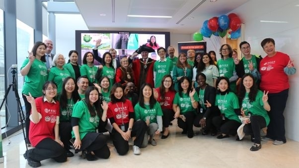 中國銀行倫敦分行參與倫敦金融城慈善日活動。資料圖片