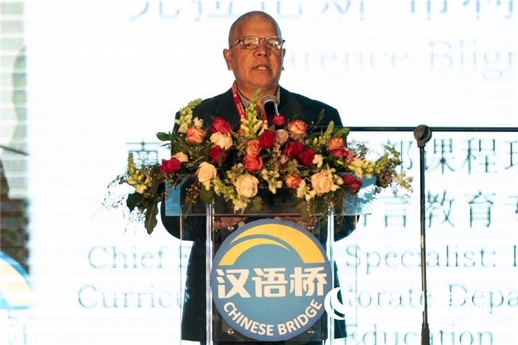 南非基教部專家克拉倫斯·布利格諾特做主旨發(fā)言。人民日?qǐng)?bào)非洲中心分社 希拉茲·莫林?jǐn)z