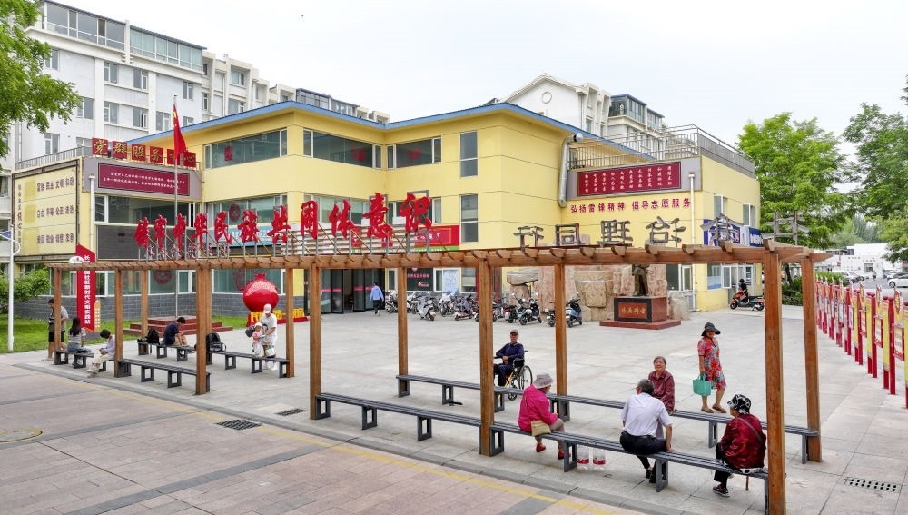 6月20日拍攝的長(zhǎng)城花園社區(qū)一角（無(wú)人機(jī)照片）。