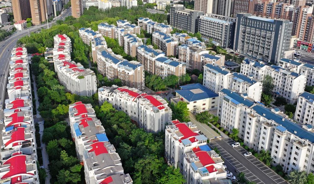 6月19日拍攝的長(zhǎng)城花園社區(qū)（無(wú)人機(jī)照片）。