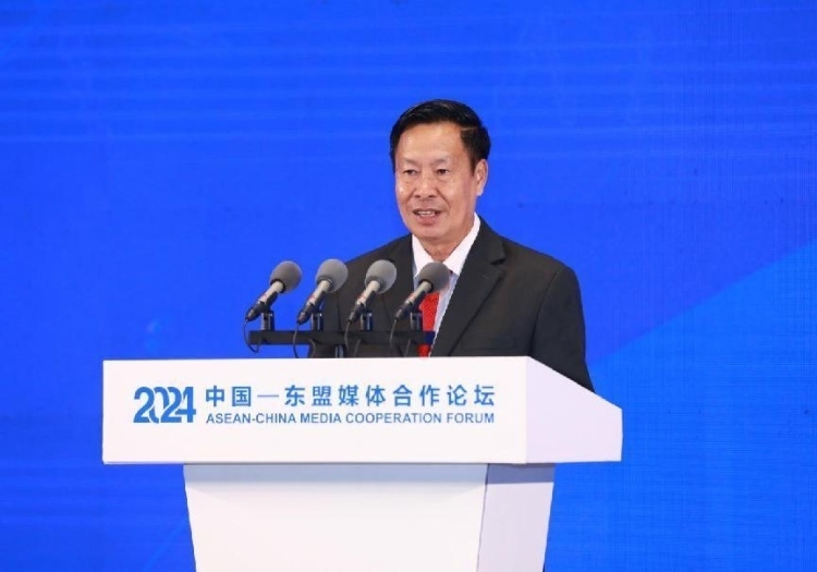 坡西·喬馬尼馮致辭。中國(guó)外文局供圖