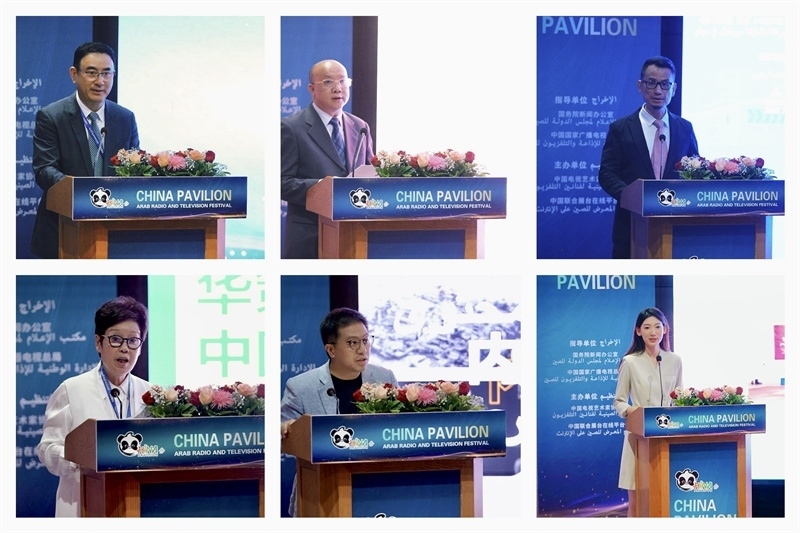 中國(guó)視聽(tīng)機(jī)構(gòu)代表推介優(yōu)秀作品。主辦方供圖