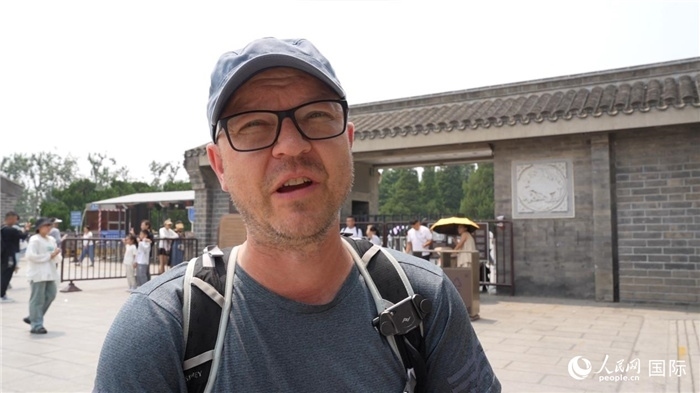 圖為德國籍游客安德烈亞斯·西伯特。人民網(wǎng)記者 吳超嵐攝