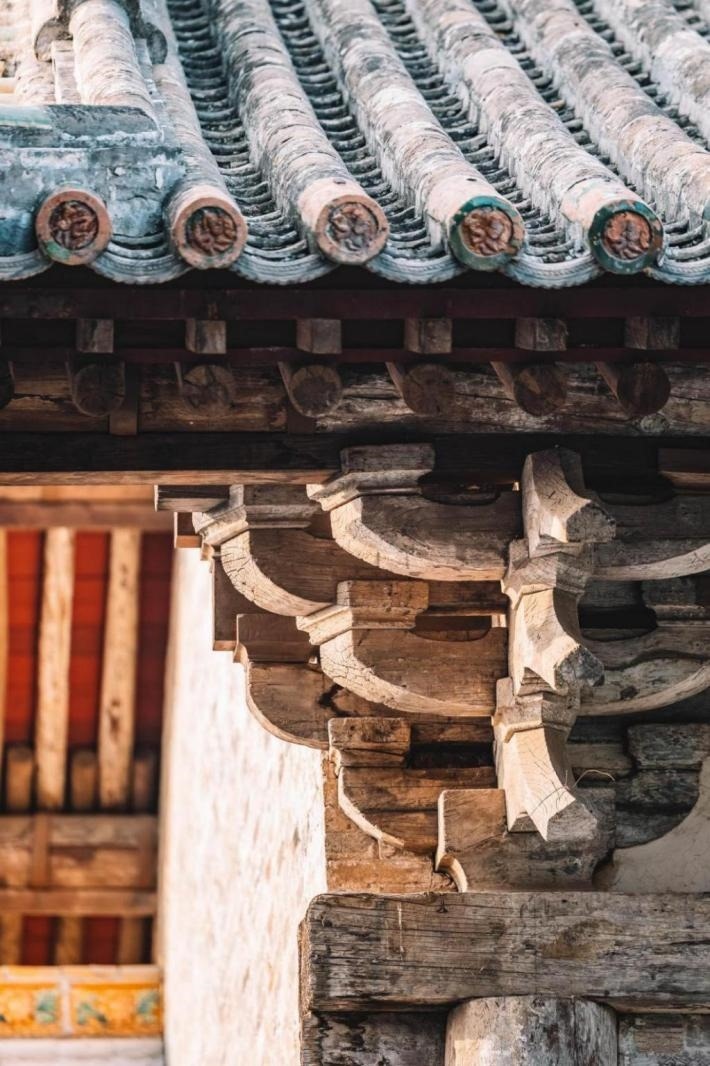 高平市古建資圣寺斗拱結(jié)構(gòu)。王劍攝