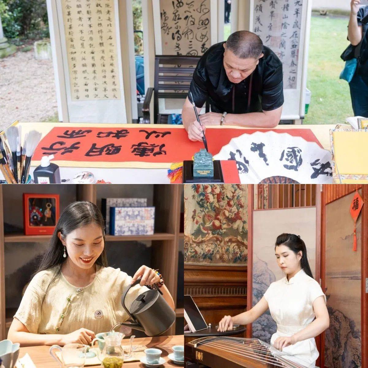 中國(guó)非遺與傳統(tǒng)文化展區(qū)引人入勝。 “中國(guó)之家”供圖