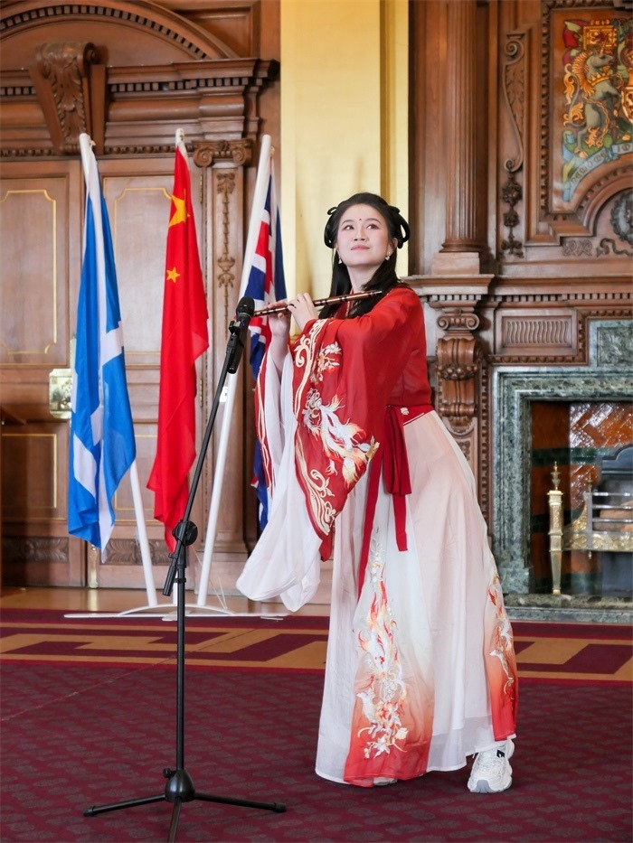 《長城魂》在愛丁堡市政廳演出。主辦方供圖