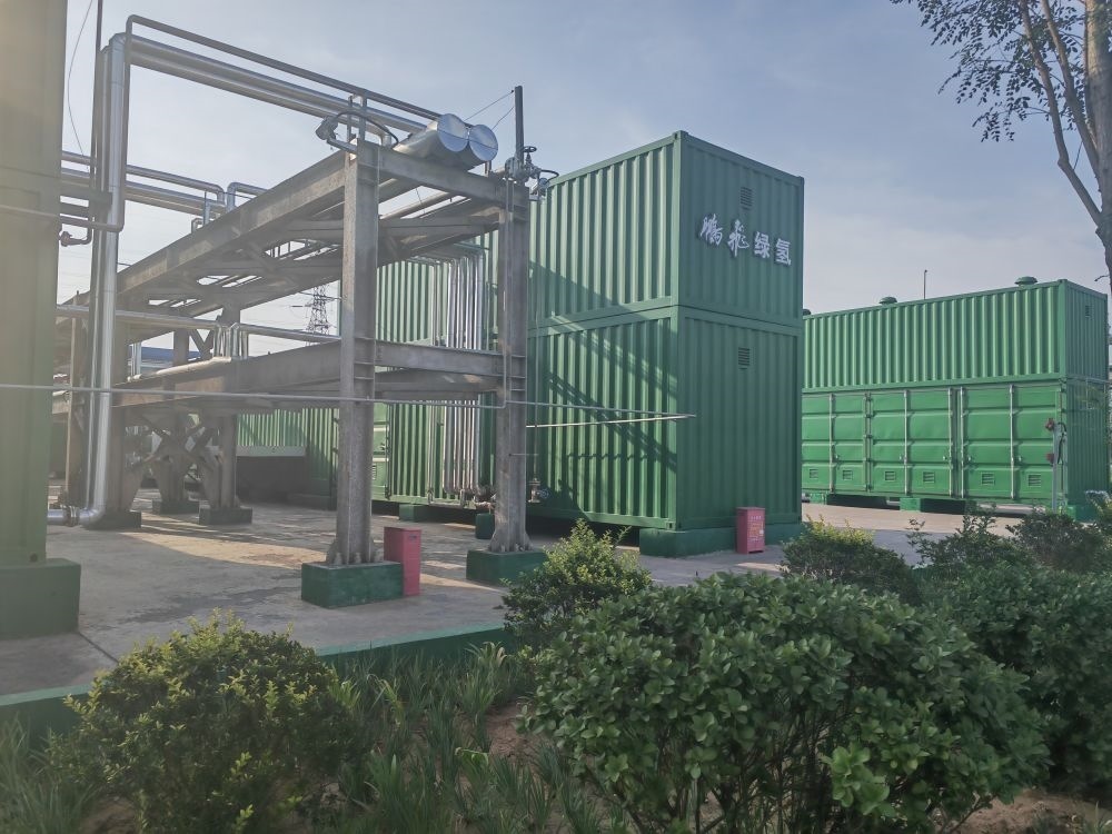 2024年9月4日，位于鵬飛集團(tuán)的電解水制氫項(xiàng)目。新華社記者 王勁玉 攝