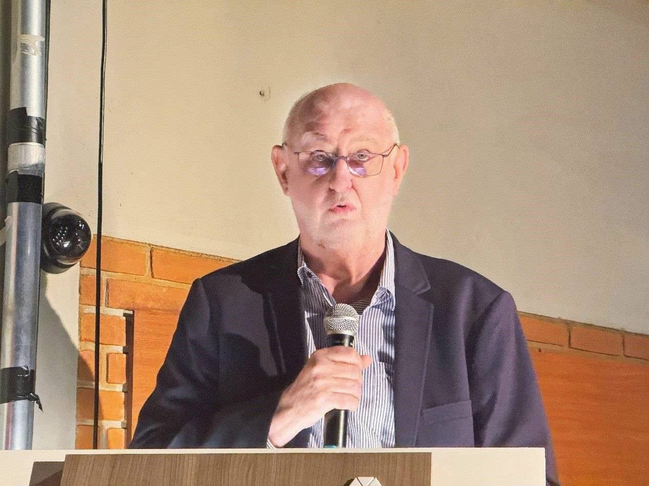 圣保羅州立大學(xué)孔子學(xué)院巴方院長保利諾在活動(dòng)中致辭。圣保羅州立大學(xué)孔子學(xué)院供圖