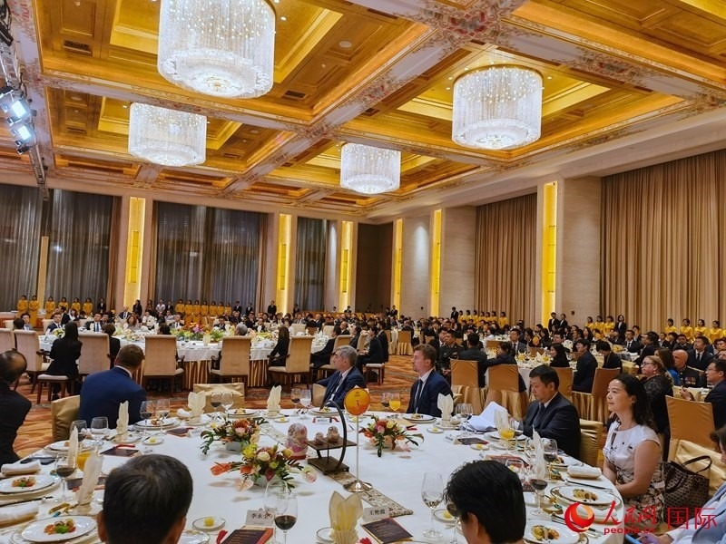 慶祝中俄建交75周年招待會(huì)在京舉行。人民網(wǎng)記者 李明琪攝