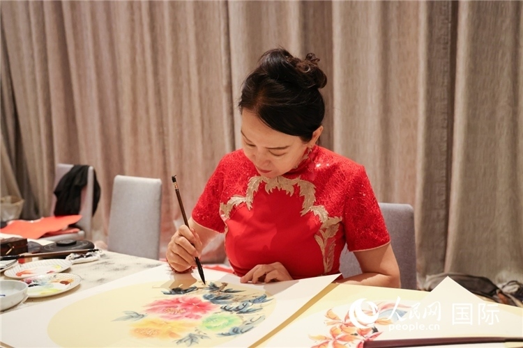 中國傳統(tǒng)文化展示。人民網(wǎng)記者任皓宇攝