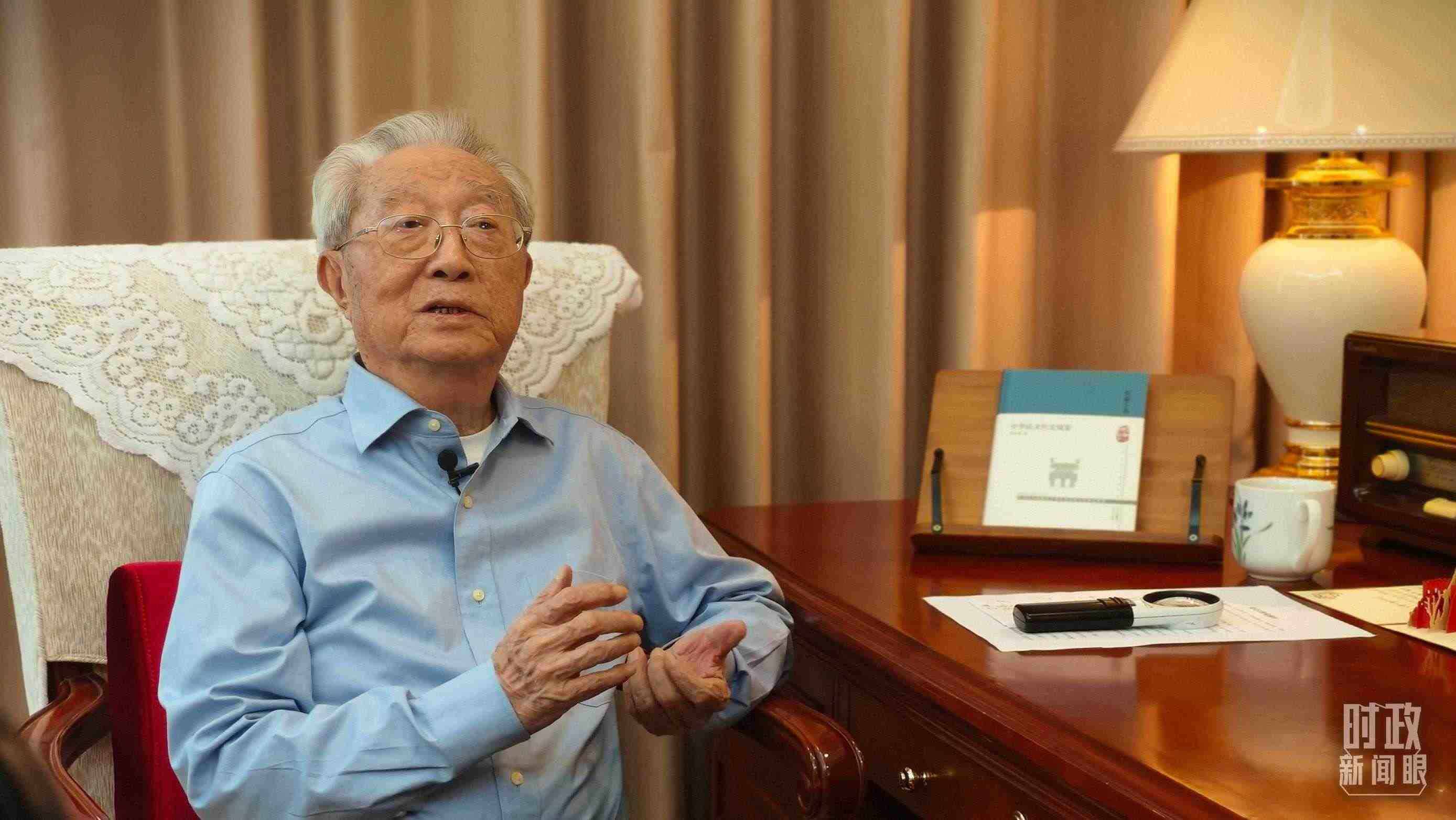 “人民教育家”國家榮譽(yù)稱號獲得者張晉藩。（總臺央視記者李立拍攝）