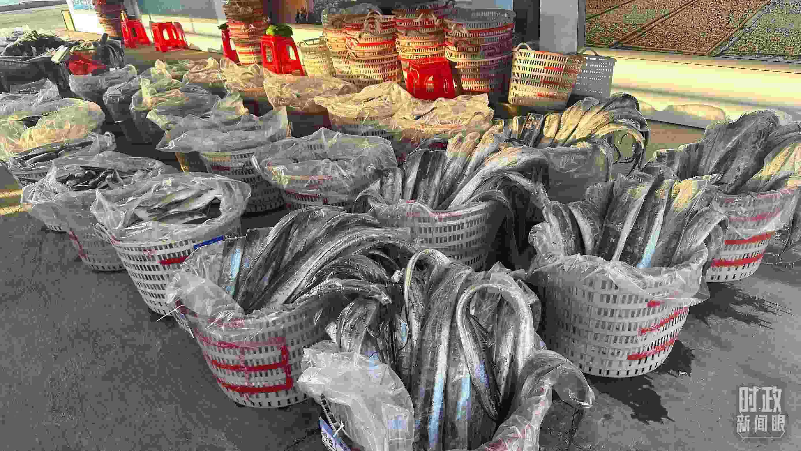 △澳角村的海產(chǎn)品。（總臺央視記者覃思拍攝）