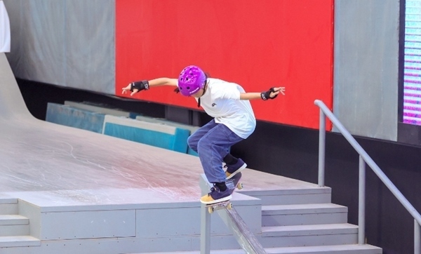 崔宸曦在比賽中。賽事組委會(huì)供圖