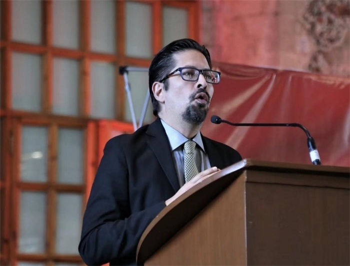 何塞·雷伊瓦作主旨發(fā)言。主辦方供圖