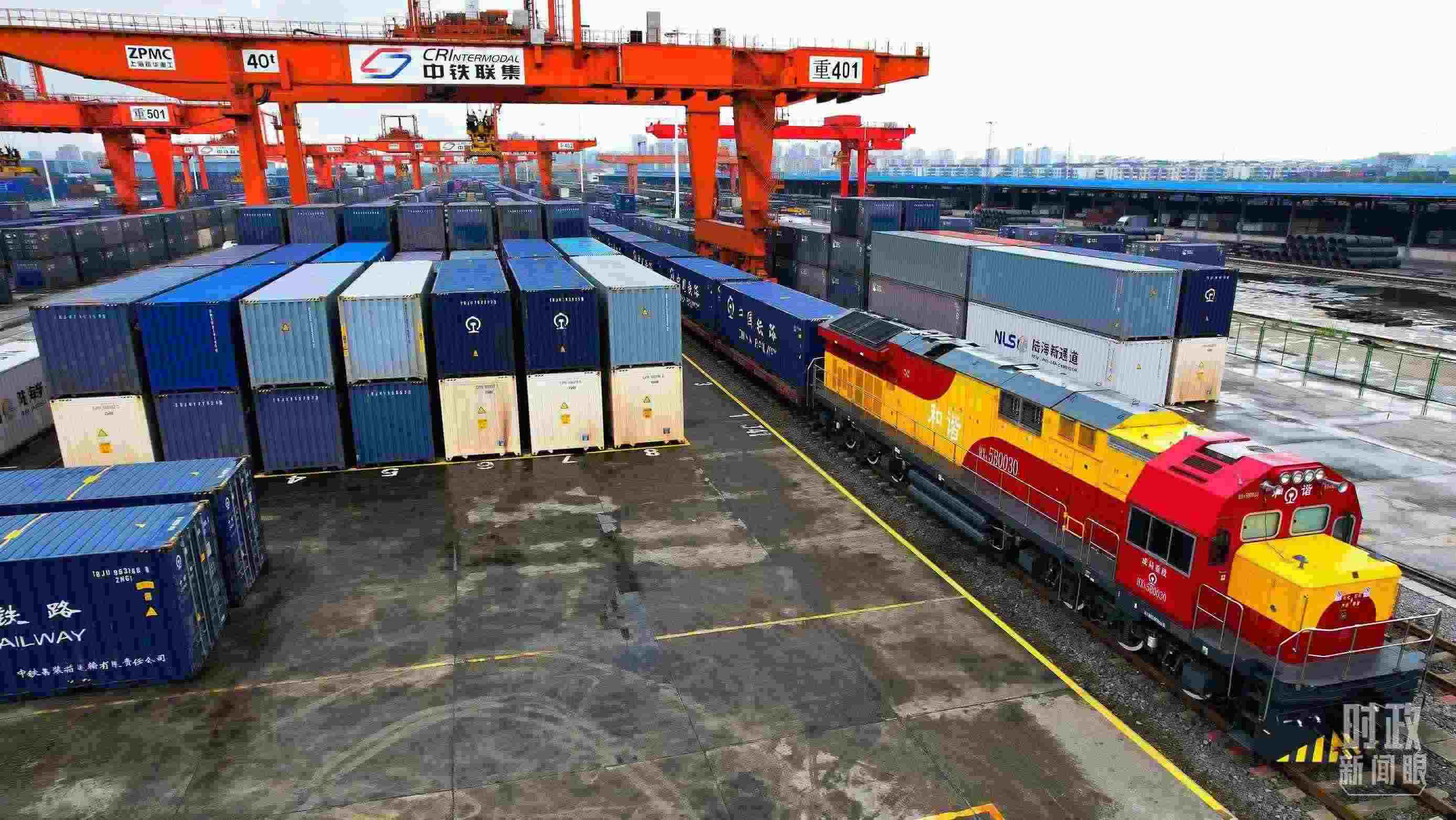 △重慶國(guó)際物流樞紐園區(qū)。（總臺(tái)記者劉雨拍攝）