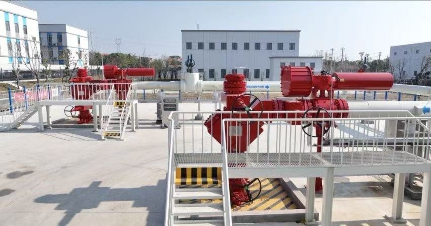 300兆瓦壓氣儲能示范工程鹽穴儲氣庫井場。受訪者供圖