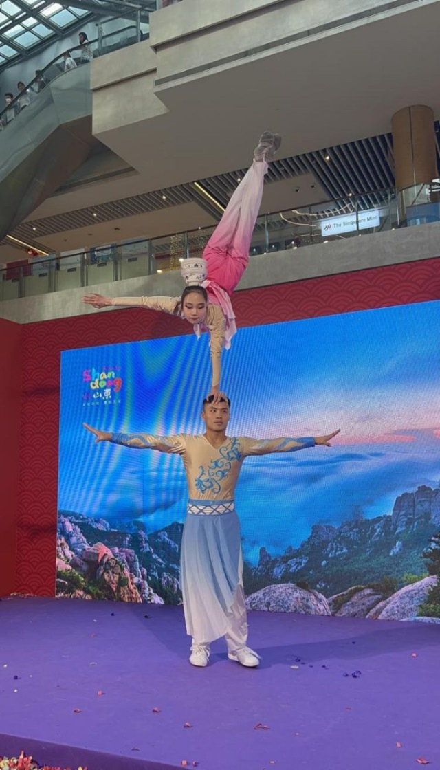 來(lái)自中國(guó)和新加坡的藝術(shù)團(tuán)體聯(lián)袂表演了歌舞、器樂(lè)、武術(shù)、雜技等多種形式的文藝節(jié)目?；顒?dòng)主辦方供圖